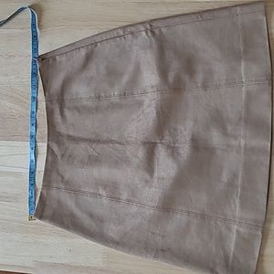 Babaton faux suede mini skirt
